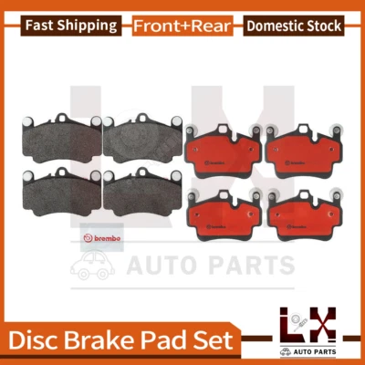 Juego de pastillas de freno delanteras y traseras Brembo cerámicas para Porsche 911 2006 2007 2008 09 Foto 1 de 4