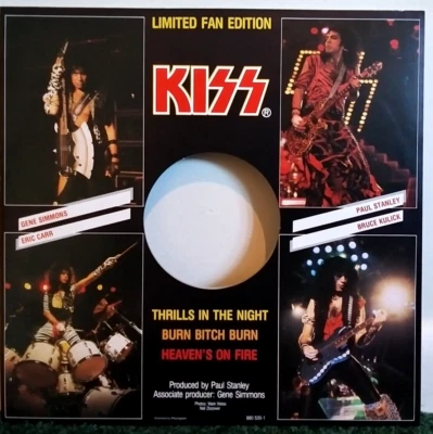 KISS – Thrills In The Night Vinyl 1984 Netherlands EP - Casablanca  880 535-1 Foto 1 de 4