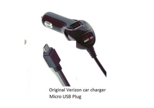 Verizon Car Charger for Kyocera DuraXV LTE E4610/DuraXE E4710 /Duramax E4255 PTT - Picture 1 of 4