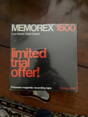 Fita de bobina Memorex 1800. Novo/selado. - Imagem 1 de 2