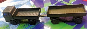 LESNEY MATCHBOX VINTAGE N°MB 1/C E MB 2 MERCEDES TRUCK + TRAILER NO BOX OTTIMI - Foto 1 di 13