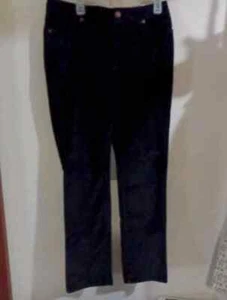 NEW W/TAGS LL Bean Pants Womens 12T Blk Cord. Favorite Fit Straight Leg Cotton - Picture 1 of 5