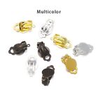50 Pcs/lot Bronze Gold Silver Colors Earring Findings For Jewelry Making Parts