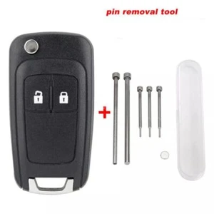 2B Key Case Fob Remote fit for Vauxhall Opel Astra Insignia Zafira Corsa Meriva - Picture 1 of 10