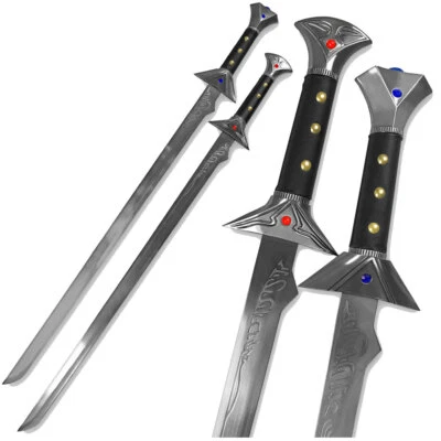 Drizzt Do'Urden Scimitar Sword Set Twinkle & Icingdeath Steel Forgotten Realms - Image 1 of 4