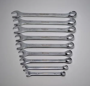 Juego de llaves SAE pulidas de alta calidad de 1/4""-3/4"" 9 piezas con bolsa de alta resistencia - Imagen 1 de 3