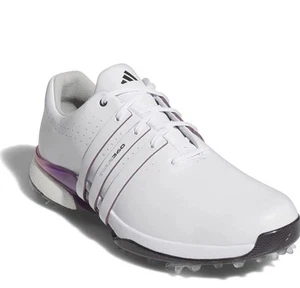 Adidas Tour 360 24 Boost Golfschuhe Größe 12,5 Cloud White/Shadow Fig IE3366 - Bild 1 von 5