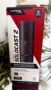 HyperX SoloCast 2 – Gaming USB Condenser Mic for PC, USB-C to USB-A, Black - Picture 1 of 9