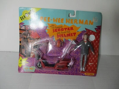 Pee-wee Herman Figure w/ Scooter & Helmet – 1988 Matchbox 3568 - Image 1 of 3