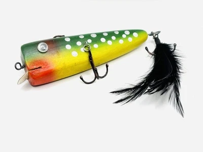 4 1/4” Fishing Lure Decoration Feathered Popper - Image 1 of 2