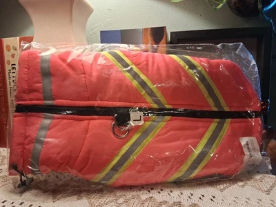 冬季狗外套防水防风反光条警告抓绒大号 — 第 1/4 张图片