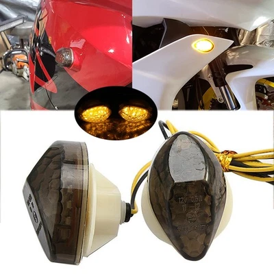 Luz LED de montaje empotrado ámbar delantera señales de giro para Honda CBR 600 F4 1999-2000 Foto 1 de 4