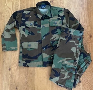 Propper Kids Camouflage BDU Shirt & Pants Army Fatigues Long Sleeve Size 8 - Picture 1 of 10