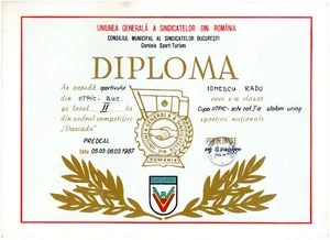 Romania, 1987, Communist Propaganda Diploma - Daciada - RSR - Picture 1 of 1