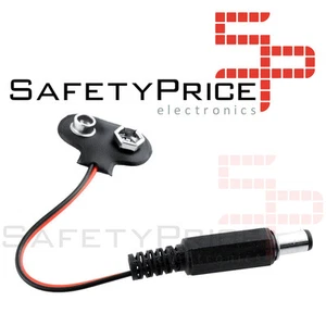 Adaptador pila 9V a conector DC Jack 5.5 x 2.1 mm - Imagen 1 de 4