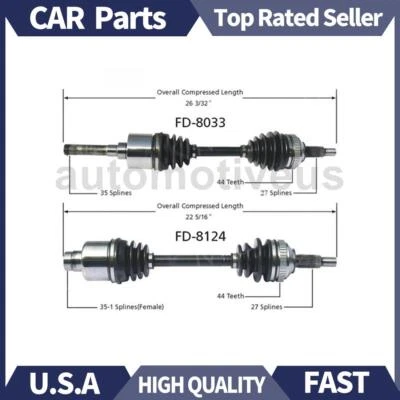 Eje delantero CV 2x TrakMotive para Ford Contour 1995 1996 1997 1998 Foto 1 de 3