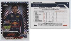 2023 Topps Chrome Formula 1 F1 Drivers Checker Flag X-Fractor Sergio Perez #9