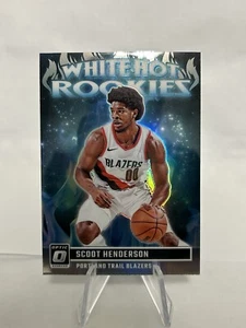 Scoot Henderson 2023-24 Donruss Optic White Hot Rookies Silver Holo - Picture 1 of 2
