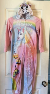 emoji kids hooded blanket Unicorn sleeper Size 8 - Picture 1 of 4