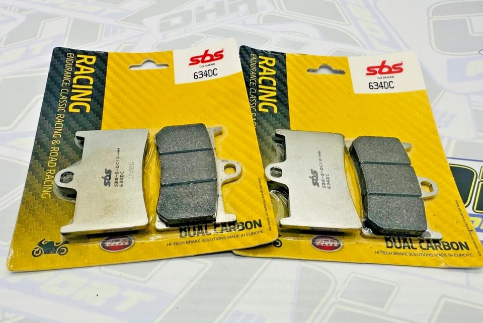 Pastilhas de freio dianteiras de pista de corrida de carbono duplo SBS para Yamaha YZF R1-M 2015 2016 2017 - Imagem 1 de 1