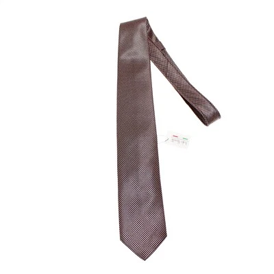 Corbata Italo Ferretti Nueva con Etiquetas Naranja con Círculos Azul Oscuro 100% Seda Hecha en Italia Foto 1 de 4