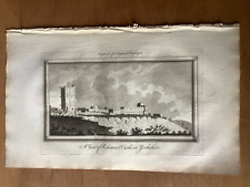 1769 Richmond Castle Yorkshire Original Copper Plate Engraving 250+ Yrs