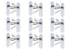 Polished Chrome door handles Pack of 9 pairs 168mm x 42mm Shaped scroll