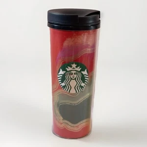 Bicchiere da viaggio Starbucks 2021 Holiday isolato caldo freddo 16 oz graffiato - Foto 1 di 5