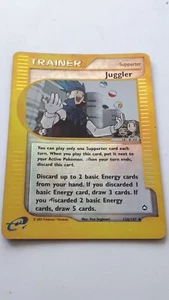 Pokemon 2002 Aquapolis reverse holo Juggler #126/147 - Picture 1 of 2