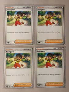 4x Youngster 198/198 Pokemon card Scarlet & Violet uncommon NM - Picture 1 of 1