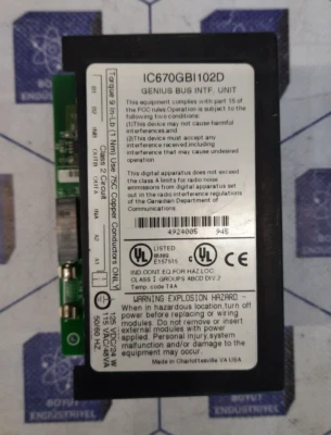 QGe FANUC IC670GBI102D Field Control Genius - Imagem 1 de 4