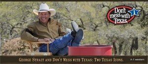 George Strait Texas magnete frigorifero 2 1/2 X5 "George Strait" - Foto 1 di 1