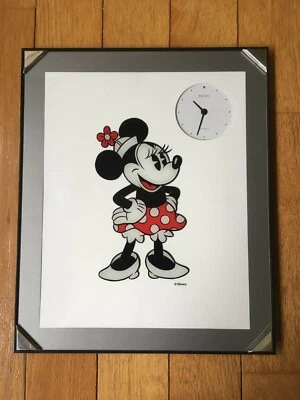 Relógio de parede antigo Disney Seiko quartzo Minnie Mouse ~ Bateria nova em folha - Imagem 1 de 3