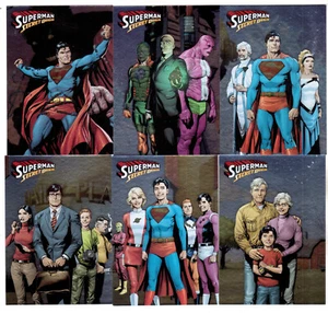 2013 CRYPTOZOIC SUPERMAN the LEGEND COMPLETE 6-CARD SECRET ORIGIN CHASE SET - Picture 1 of 1