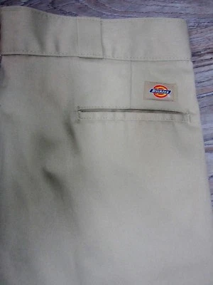 DICKIES 874 MEN WORK PANTS ORIGINAL CLASSIC FIT KHAKI  SIZE 42 X 30 - Image 1 of 3