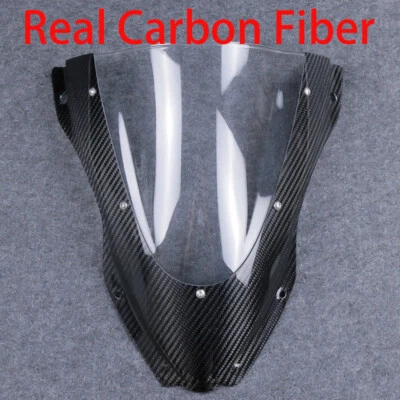Fibra de carbono real para parabrisas Ninja ZX10R 2016-2020 para motocicleta Foto 1 de 4