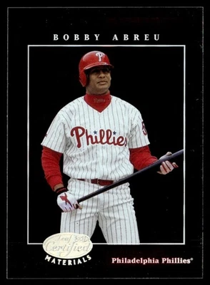 2001 Leaf Certified Materials Bobby Abreu Philadelphia Phillies #51 - Image 1 of 2