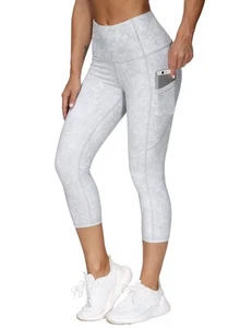 Women's High Waist Yoga Pants with Pocket Tummy Control Athletic Leggings - Picture 1 of 7