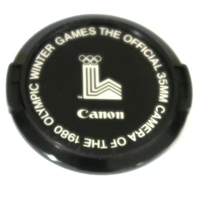 Tapa de objetivo Canon Ø 52 35 mm cámara oficial de los Juegos Olímpicos de Invierno 1980 - Imagen 1 de 2