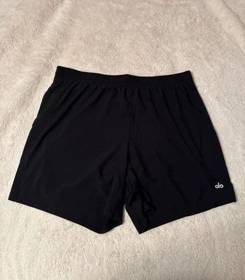 Nuevo sin etiquetas Pantalón Corto de Correr Alo Yoga 5" Adapt - Negro Talla XXL Foto 1 de 4