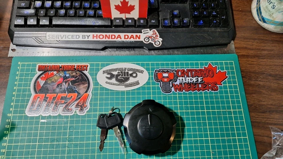 Tapa de combustible Honda XR XL CRF NX reemplaza 17620-HC0-003 compatible con 1983-2020 125-650cc Foto 1 de 4