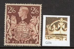 1939 2/6 BROWN ARMS FINE USED 'GASHED CROWN' CONSTANT VARIETY. SG 476ac - Picture 1 of 1