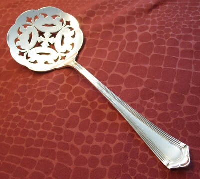 LEXINGTON 1917 servidor de tomate perforado elegante placa de plata sin monogramas bb Foto 1 de 4