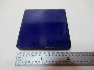 OPTICAL GLASS BLUE FILTER ROUGH RAW BLOCK 590 LASER OPTICS AS PICTURED &16-A-24 - Picture 1 of 9