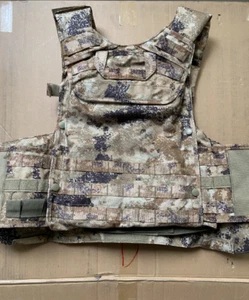 Surplus Chinese Army Type 21 Desert Chest Rig Plate Carrier Tactical Vest - Picture 1 of 9