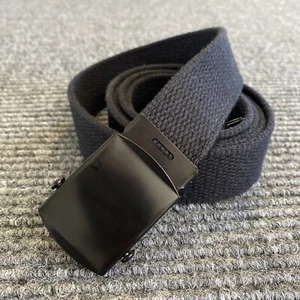Gürtel Herren 46 schwarz Canvas schwarz Metallschnalle - Bild 1 von 11