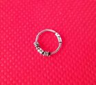 Tiny 925 Sterling Silver Septum Nose Ring Piercing Cartilage Tragus New L88