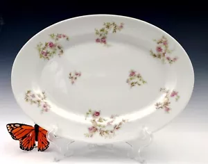 Piatto ovale per condimenti Haviland Schleiger 1132 rose rosa - Foto 1 di 12