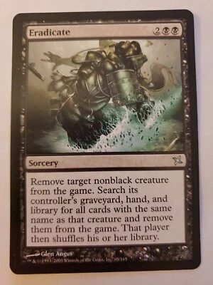 MTG Magic The Gathering Card Eradicate Sorcery Black Betrayers of Kamigawa 2005 - Image 1 of 2