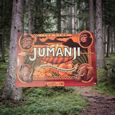 JUMANJI Great For Family Fun Board Game Age 5+ CONTAINS SMALL PARTS - Image 1 of 4